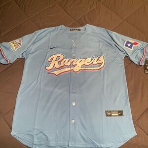 Nike Texas Rangers Blue Baseball Jersey